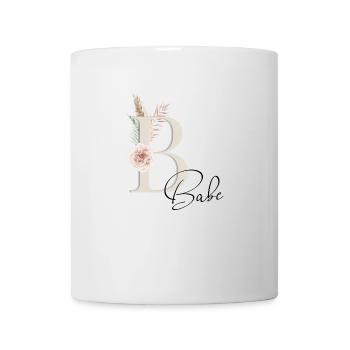 Babe! Name Boho - Tasse - Weiß - Vorne