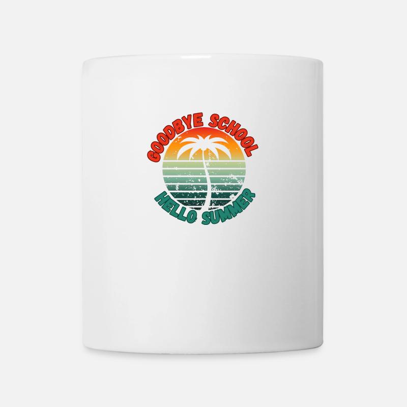 Goodby school hello summer - Mug - white