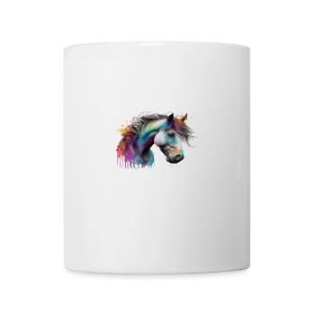 Tuniertrottel ich mach hier alles Pferd Rappe - Tasse - Weiß - Vorne