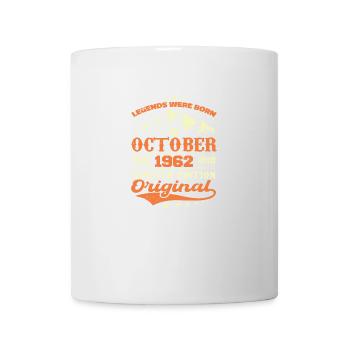 Original Oktober 1962 Jahrgang Jubiläum 1962 - Tasse - Weiß - Vorne