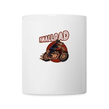 Knallrad fahren. Motorrad fahren. - Tasse - Weiß - Vorne