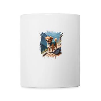 Puppy on the way to the summit - Mug - white - Front