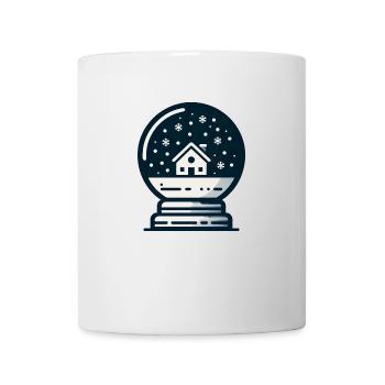 Schneekugel - Tasse - Weiß - Vorne
