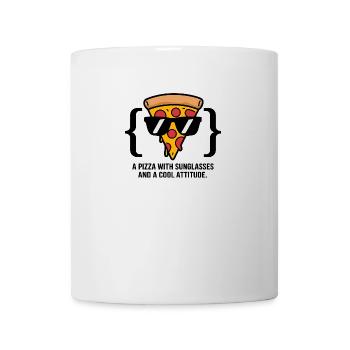 Lunettes de soleil Cool Pizza Slice - Mug blanc - blanc - Devant