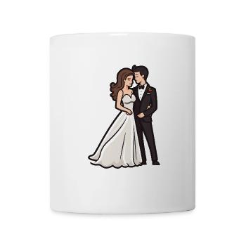 Couple Wedding Bride Groom - Mug - white - Front
