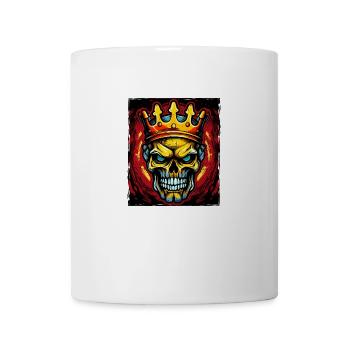 Crâne Roi Couronne - Mug blanc - blanc - Devant