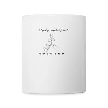 My dog my best friend - Mug - white - Front