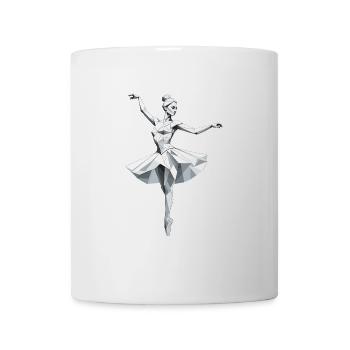 Low Poly Ballerina - Ballet Design - Mug - white - Front