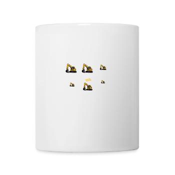 Ce que je fais pendant mon temps libre Pelleteuse - Mug blanc - blanc - Devant