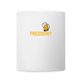 Moi la pression ? Je ne la subis pas, je la bois - Mug blanc - blanc - Devant