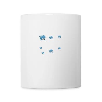 Ce que je fais de mon temps libre – Baleines - Mug blanc - blanc - Devant