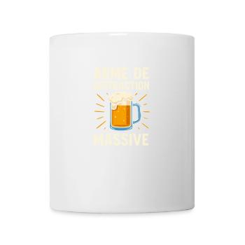 T-shirt humour bière – Arme de distraction massive - Mug blanc - blanc - Devant