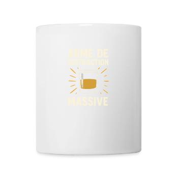 Arme de distraction massive T-shirt whisky drôle - Mug blanc - blanc - Devant