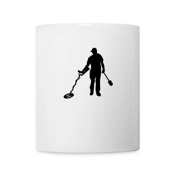 Sondler und Hobby Archäologe als Schatzjäger - Tasse - Weiß - Vorne