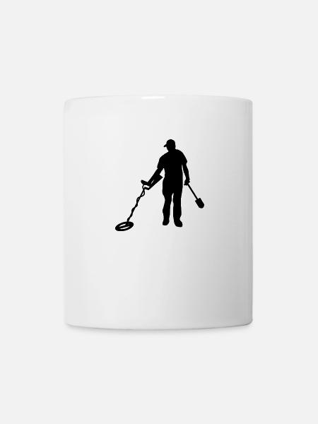 Sondler und Hobby Archäologe als Schatzjäger - Tasse - Weiß