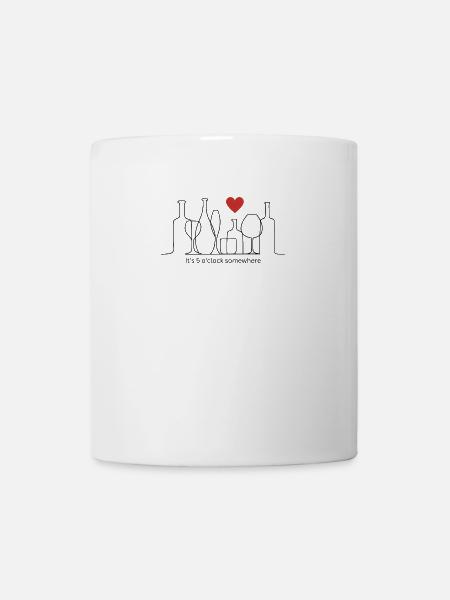 it's 5 o'clock somewhere - Tasse - Weiß