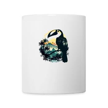 toucan bird jungle - Mug - white - Front