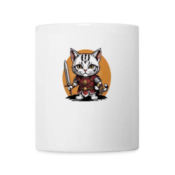 Cat Römischer Krieger Katze Geschenk - Tasse - Weiß - Vorne