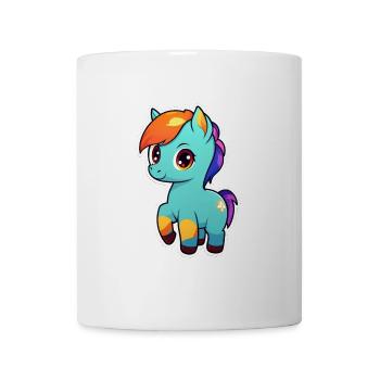 Mignon dessin animé bébé cheval - Mug blanc - blanc - Devant