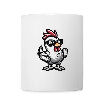 Huhn Cool Comic - Tasse - Weiß - Vorne