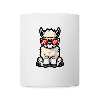 Alpaca Llama Cool Comic - Mug - white - Front