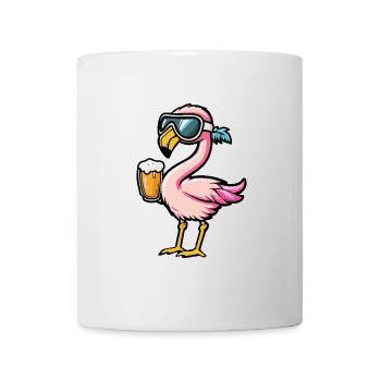 Flamingo Apres Ski Bier - Tasse - Weiß - Vorne