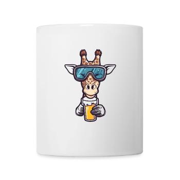 Girafe Après-Ski Bière Bande Dessinée - Mug blanc - blanc - Devant
