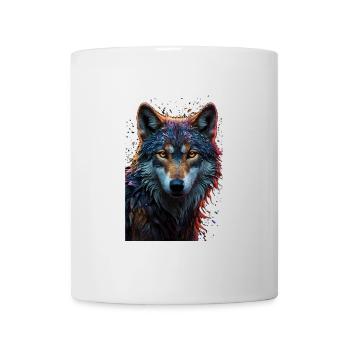 Loup - Mug blanc - blanc - Devant