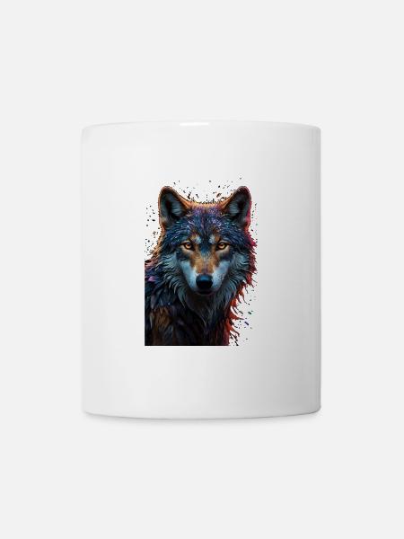 Wolf - Tasse - Weiß