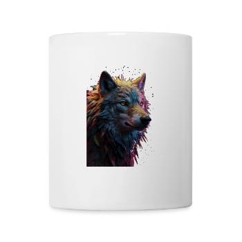 Wolf Wolfskopf Raubtier Geschenk - Tasse - Weiß - Vorne