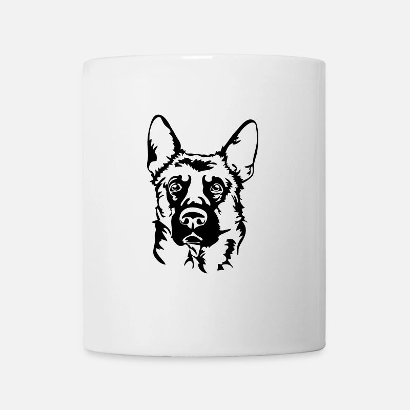 DEUTSCHER SCHÄFERHUND Hunde Hund Wilsigns IGP - Tasse - Weiß