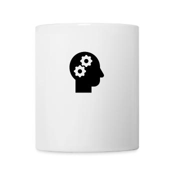 Clever und Nachdenken - Tasse - Weiß - Vorne