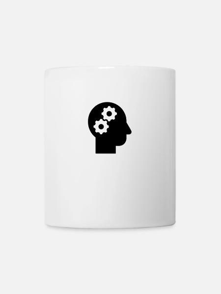 Clever und Nachdenken - Tasse - Weiß