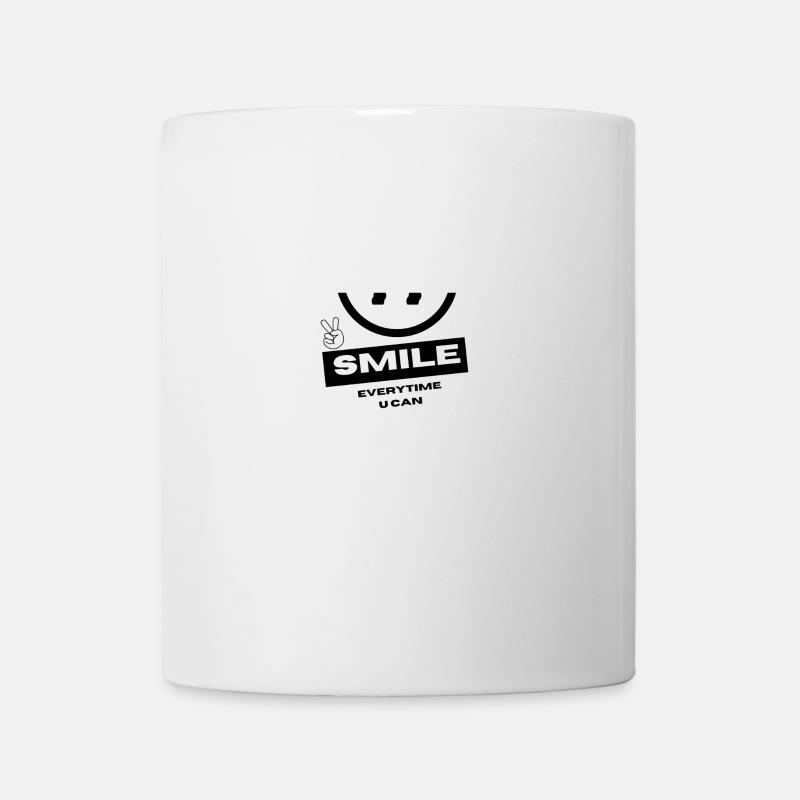 smile :) - Tasse - Weiß