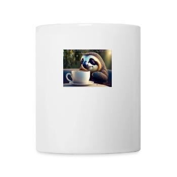 Caffeinated Sloth - Tasse - Weiß - Vorne
