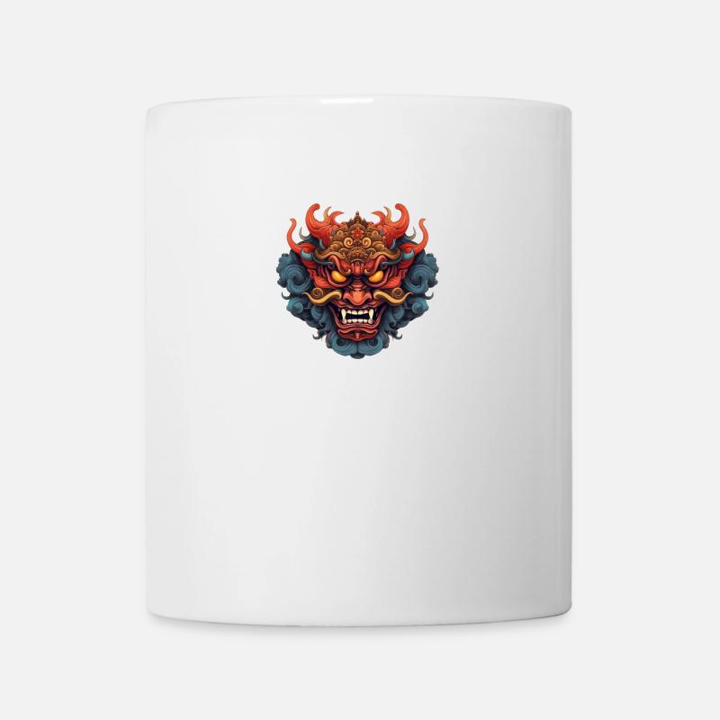 Masque Oni - Mug blanc - blanc