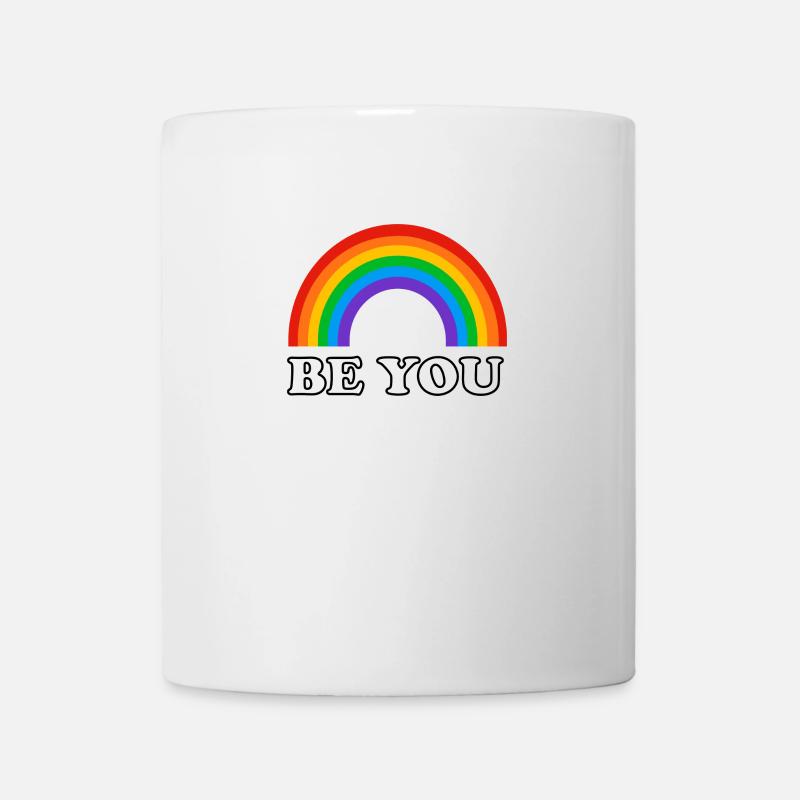 Be You - Arc-en-ciel de la Gay Pride - Mug blanc - blanc