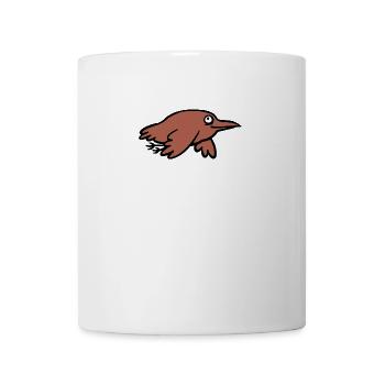 brauner Vogel - Tasse - Weiß - Vorne