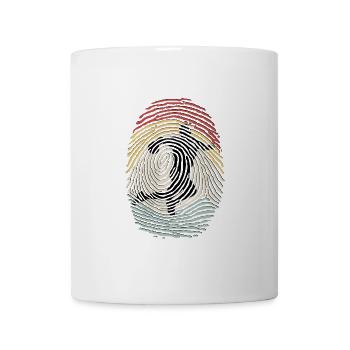 Joueur de Handball Empreinte Digitale Rétro ADN Vintage - Mug blanc - blanc - Devant