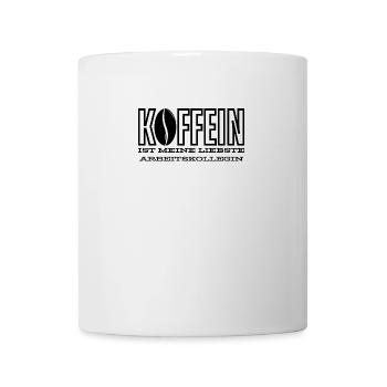 Koffein ist meine liebste Arbeitskollegin - Tasse - Weiß - Vorne