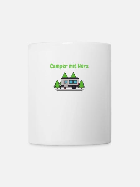 Camper mit Herz - Tasse - Weiß