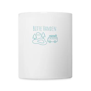 Bitte VANDEN am Teich - Tasse - Weiß - Vorne
