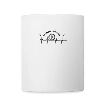 In Crypto we Trust - T-Shirt witzig Spruch - Tasse - Weiß - Vorne