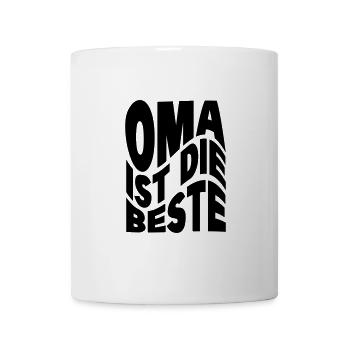 Oma ist die Beste - Tasse - Weiß - Vorne