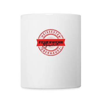 Heißester Feuerwehrmann Spruch Feuerwehrmänner - Tasse - Weiß - Vorne