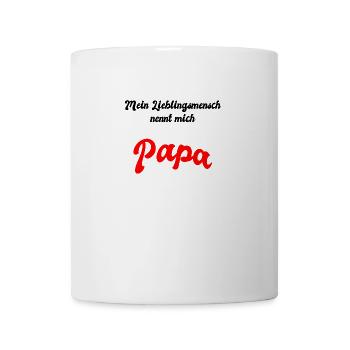 Mein Lieblingsmensch nennt mich Papa - Tasse - Weiß - Vorne