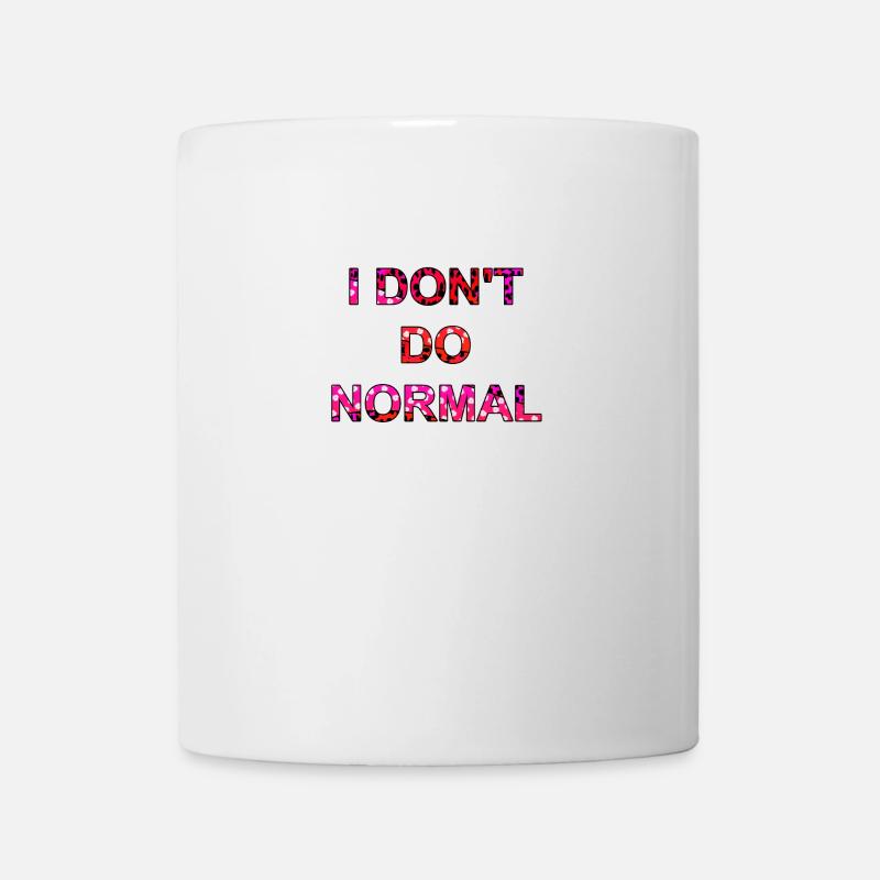 Je ne fais pas normal - je ne fais pas normal - Mug blanc - blanc