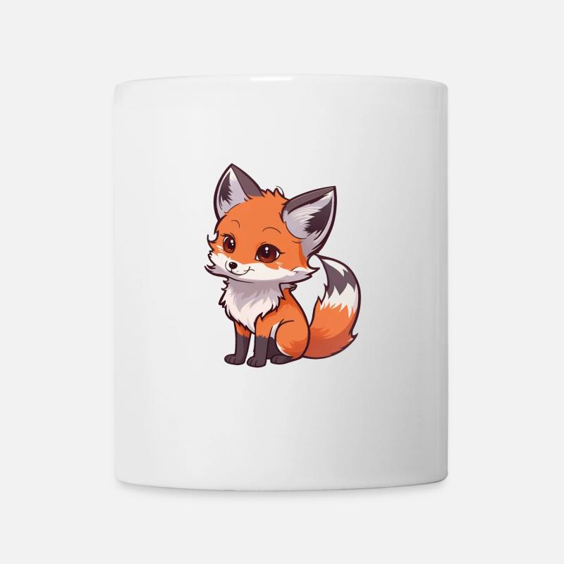 Renard totalement mignon - Mug blanc - blanc