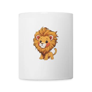 Totally cute lion - Mug - white - Front