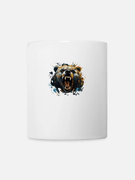 Grizzly fort et colérique - Mug blanc - blanc